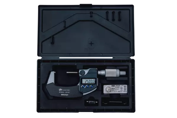 Digitale Bügelmessschraube IP65 25-50 mm, Digimatic, Ratschentrommel Produktbild img3 L