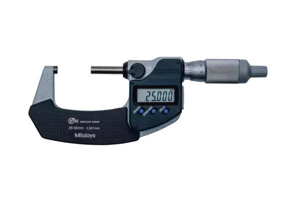 Digitale Bügelmessschraube IP65 25-50 mm, Digimatic, Ratschentrommel Produktbild img2 L