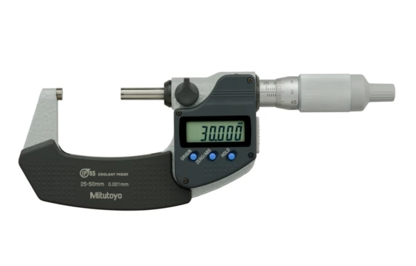Digitale Bügelmessschraube IP65 25-50 mm, Digimatic, Ratschentrommel Produktbild img1 L