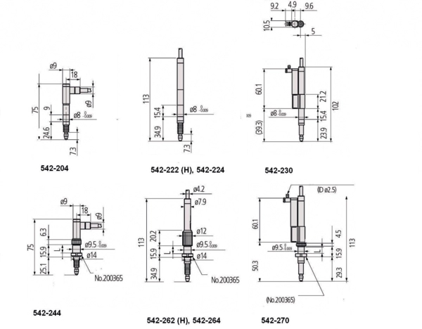 Slim Head Linear Gauge LGB 10 mm, 0,001 mm, Nr. 542-262 Produktbild img4 L
