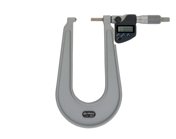 Digitale Bügelmessschraube mit tiefem Bügel IP65 1-2", sphärischer Amboss Produktbild img1 L