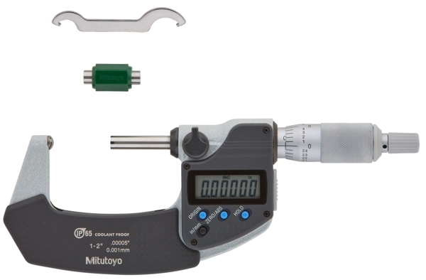 Digitale Bügelmessschraube mit sphärischem Amboss Zoll/Metrisch, 1-2", IP65 Produktbild img2 L