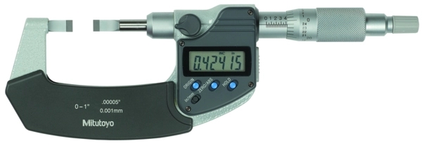 Digitale Bügelmessschraube, Klinge=0,4 mm Zoll/Metrisch, 0-1", Produktbild img1 L