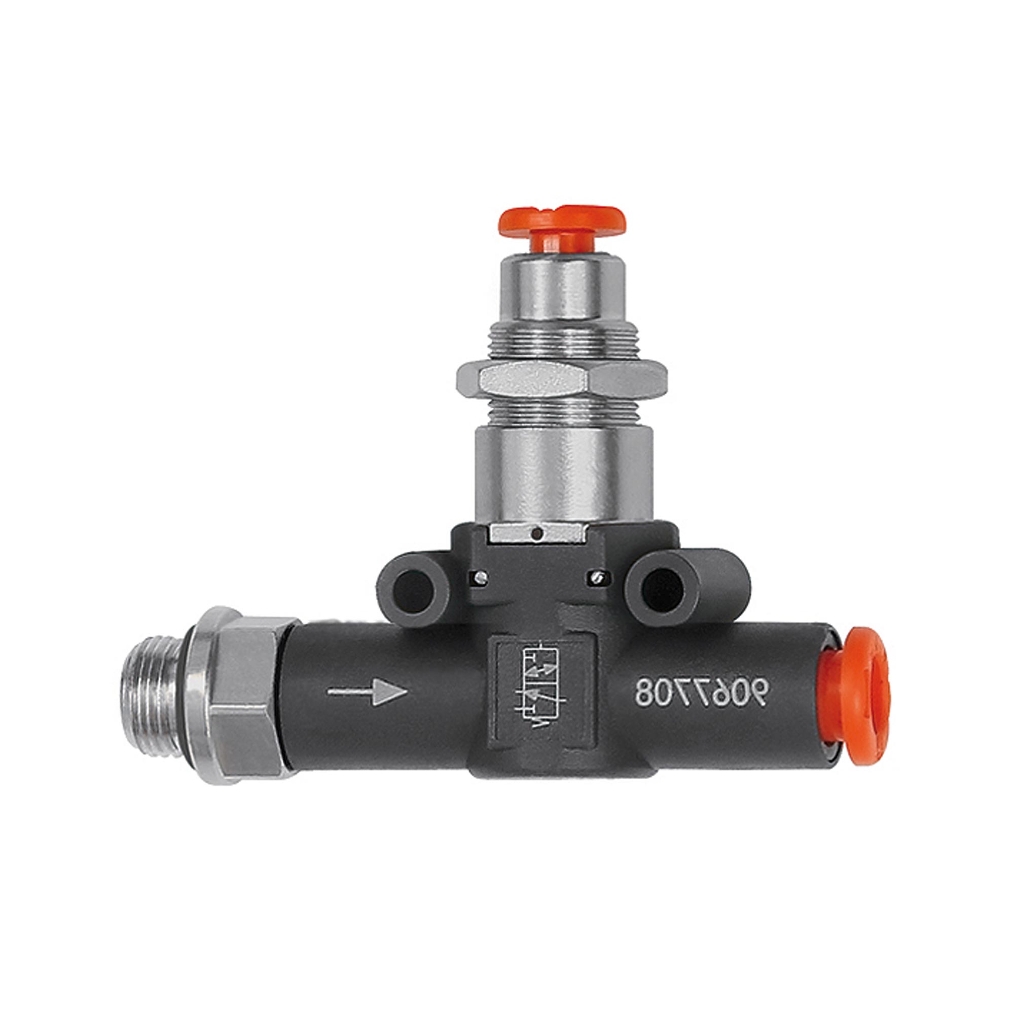 3/2-Wegeventil, pneum. NC, Gewinde - Schlauch, G1/4, Schl.6 Produktbild img1 L