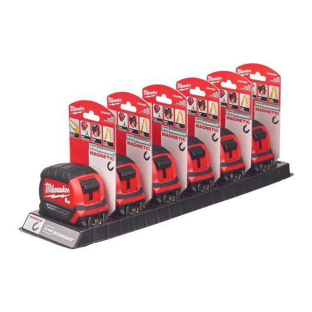 PREMIUM-BANDMAß 8 M,27 MM BREIT MAGNET. Produktbild img3 L