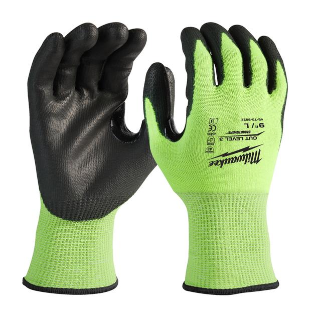 SCHNITTSCHUTZHANDS. KL.3 L/9 HI-VIS Produktbild img1 L