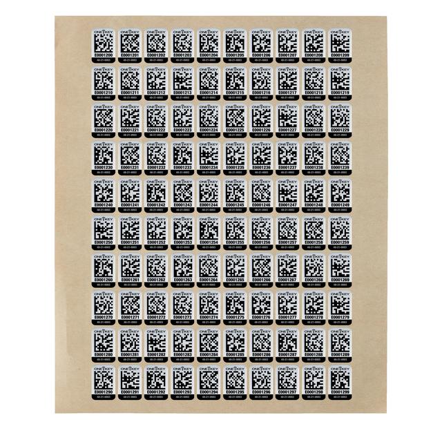 AIDTSM QR-CODE STICKER METALL 100 STÜCK Produktbild img1 L