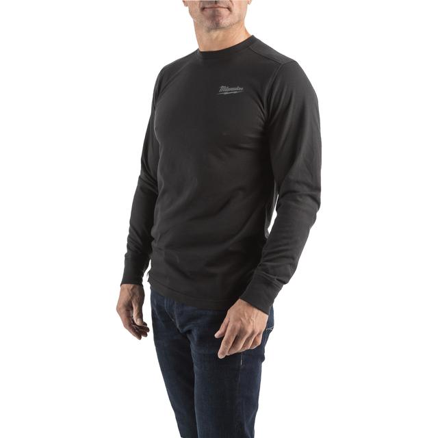 HTLSBL-L HYBRID-SHIRT LANG SCHWARZ Produktbild img2 L