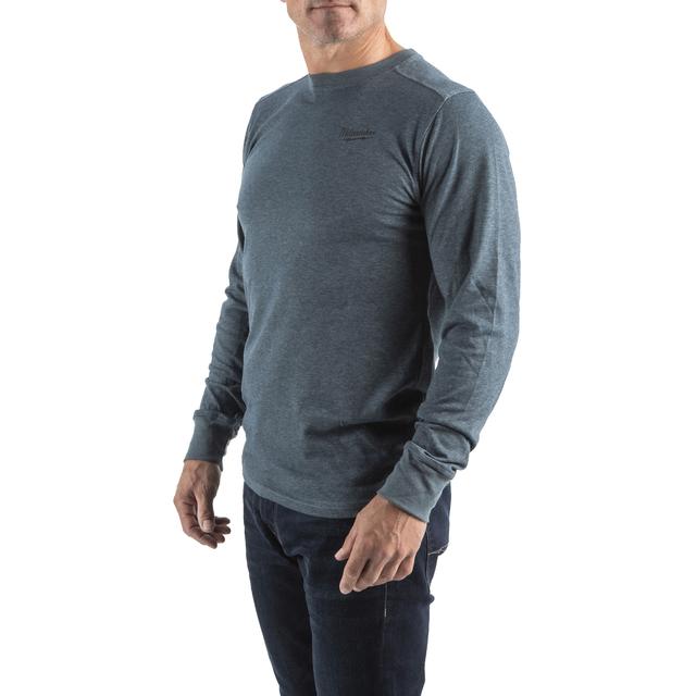 HTLSBLU-S HYBRID-SHIRT LANG BLAU Produktbild img2 L