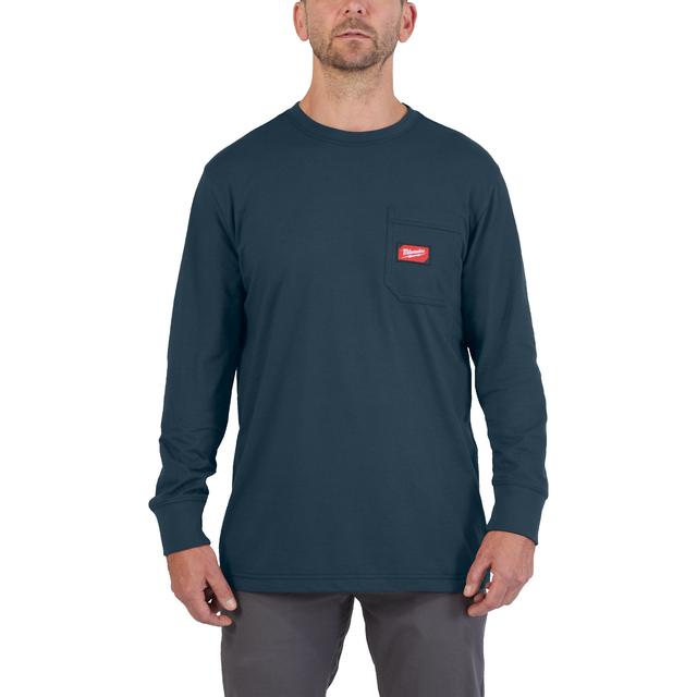 WTLSBLU-XXL ARBEITS-SHIRT LANG BLAU  Produktbild img1 L