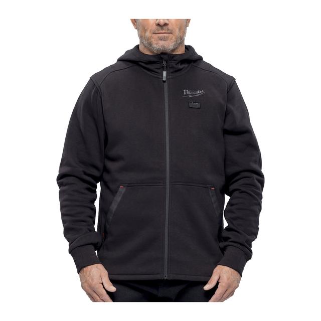 M12HHBL5-0(S) HEATED HOODIE BLACK  Produktbild img1 L