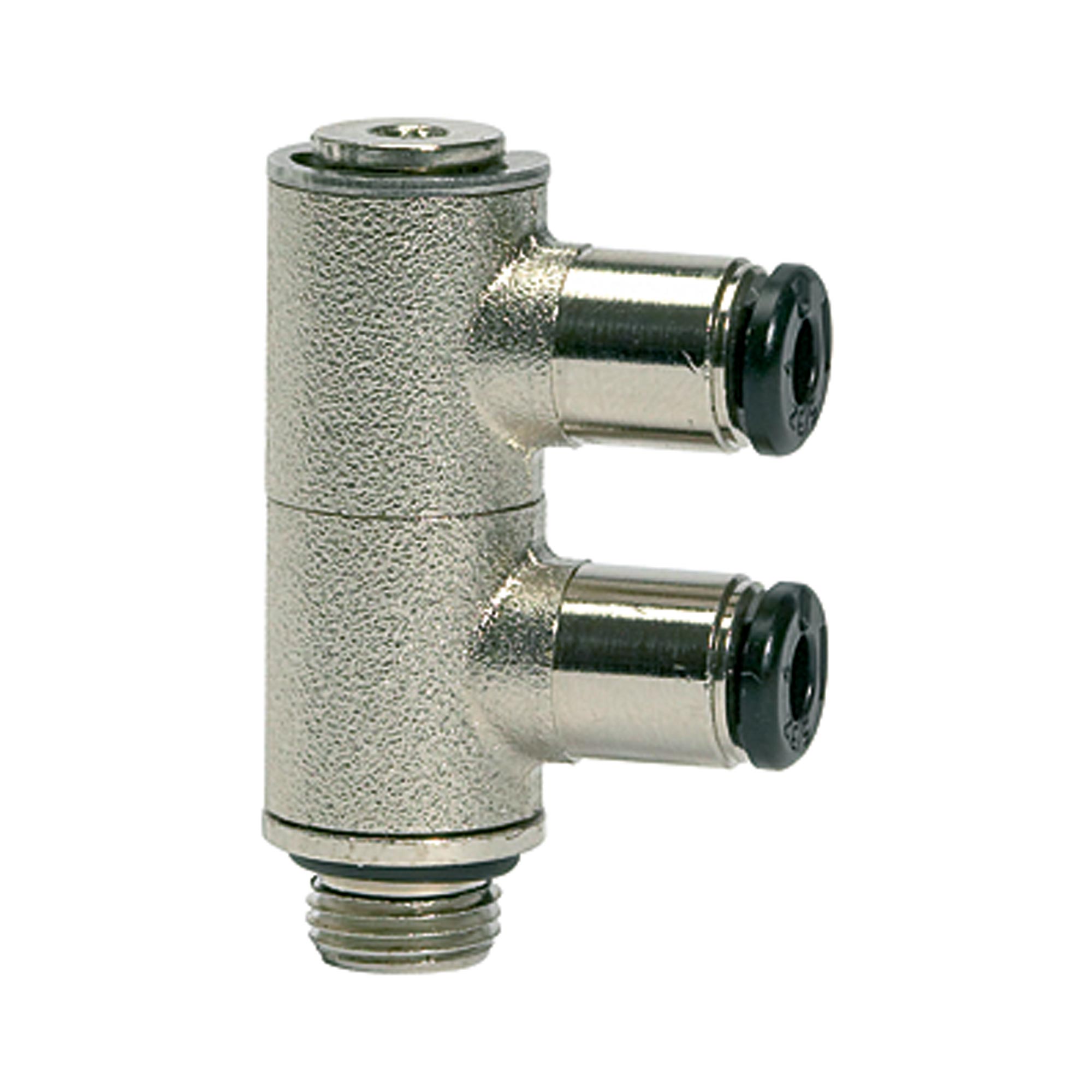 L-Mehrfachverteiler 2-fach »click-clock«, drehbar, M5 außen Ø 6mm Produktbild img1 L