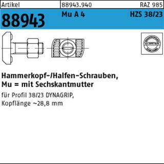 ART 88943 Halfenschr. HZS 38/23 A4-70 Mu M 16 x 60 A 4 S Produktbild img1 L