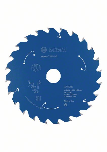 Akku-Kreissägeblatt Expert for Wood, 136 x 1,5/1 x 20, 24 Zähne Produktbild img1 L