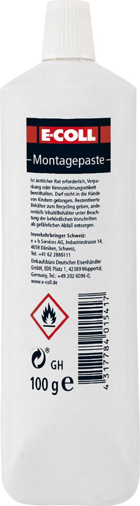 Montagepaste 100g Tube E-COLL Produktbild img1 L