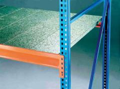 Weitspannregal, Holm Typ Z, mit Stahlpaneelen Produktbild img1 L