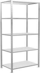 Steckregalsystem mit Längenriegel, RAL 7035 lichtgrau, Fachlast 150 kg Produktbild img9 L