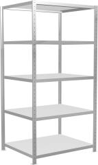 Steckregalsystem mit Längenriegel, RAL 7035 lichtgrau, Fachlast 250 kg Produktbild img12 L