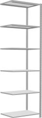 Steckregalsystem RAL 7035 lichtgrau, Fachlast 250 kg Produktbild img12 L