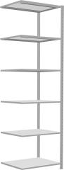 Steckregalsystem RAL 7035 lichtgrau, Fachlast 250 kg Produktbild img14 L