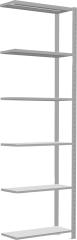 Steckregalsystem RAL 7035 lichtgrau, Fachlast 150 kg Produktbild img12 L