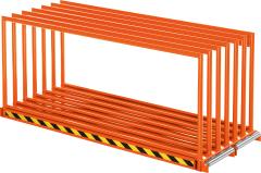 Vertikalregal RAL 2004 Blechformate 3000x1500mm Traglast/Fach 1500kg B1000xT3065xH1350mm Produktbild img1 L