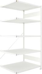 Steckregal META CLIP, Fachlast 230 kg, RAL 7035 lichtgrau Produktbild img10 L