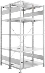 Steckregal META CLIP, Fachlast 230 kg, doppelseitig, verzinkt Produktbild img5 L
