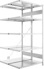 Steckregal META CLIP, Fachlast 230 kg, doppelseitig, verzinkt Produktbild img6 L