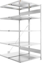 Steckregal META CLIP, Fachlast 230 kg, doppelseitig, verzinkt Produktbild img8 L