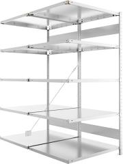 Steckregal META CLIP, Fachlast 230 kg, doppelseitig, verzinkt Produktbild img10 L