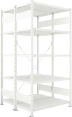 Steckregal META CLIP, Fachlast 230 kg, doppelseitig, RAL 7035 Produktbild img5 L