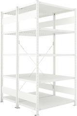 Steckregal META CLIP, Fachlast 230 kg, doppelseitig, RAL 7035 Produktbild img7 L