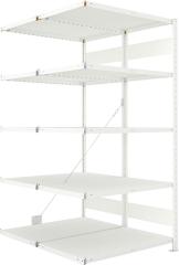 Steckregal META CLIP, Fachlast 230 kg, doppelseitig, RAL 7035 Produktbild img8 L