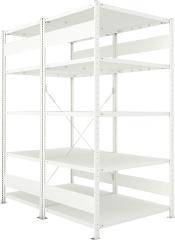 Steckregal META CLIP, Fachlast 230 kg, doppelseitig, RAL 7035 Produktbild img9 L