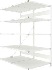 Steckregal META CLIP, Fachlast 230 kg, doppelseitig, RAL 7035 Produktbild img10 L