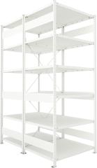 Steckregal META CLIP, Fachlast 230 kg, doppelseitig, RAL 7035 Produktbild img19 L