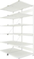 Steckregal META CLIP, Fachlast 230 kg, doppelseitig, RAL 7035 Produktbild img20 L