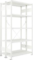 Steckregal META CLIP, Fachlast 230 kg, doppelseitig, RAL 7035 Produktbild img1 L