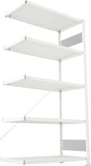 Steckregal META CLIP S3 mit META MULTI STABIL® 230 II Böden, RAL 7035 lichtgrau Produktbild img6 L