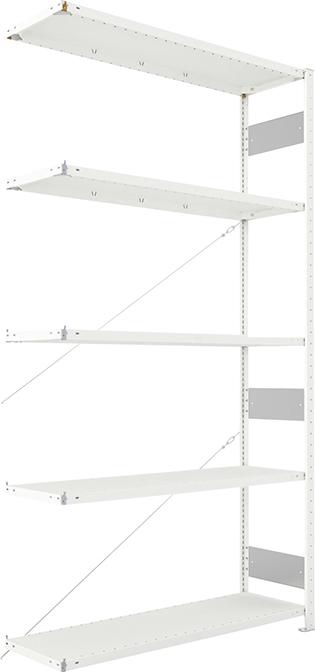 Steckregal META CLIP S3, Fachlast 230 kg, RAL 7035 lichtgrau Produktbild img15 L