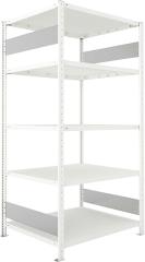 Steckregal META CLIP, mit Längsriegeln, Fachlast 230 kg, RAL 7035 lichtgrau Produktbild img9 L