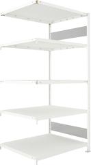 Steckregal META CLIP, mit Längsriegeln, Fachlast 230 kg, RAL 7035 lichtgrau Produktbild img10 L