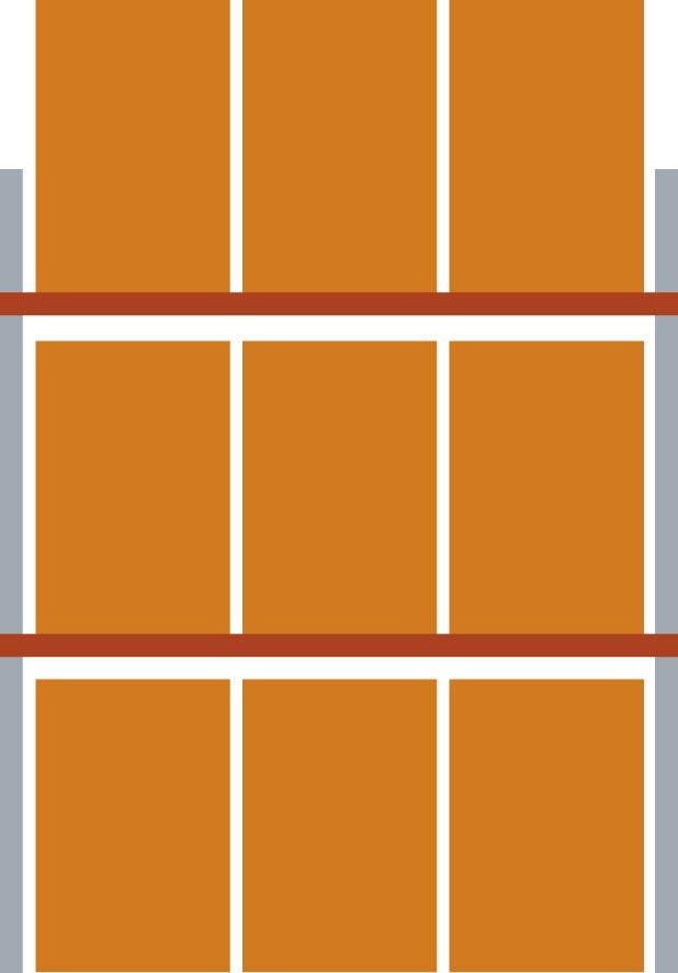 Palettenregal MULTIPAL B2700xT1100xH2700 mm Grundfeld 9 Plätze Fachlast 1480 kg META Produktbild img2 L