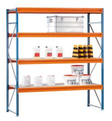 Weitspannregal, Holm Typ Z, mit Spanplatten Produktbild img3 L