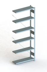 Steckregal META CLIP, Fachlast 150 kg, RAL 7035 lichtgrau Produktbild img2 L