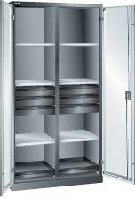 Flügeltürschrank mit 6 Verstellböden, 6 Schubladen, 2 Auszugböden, 1 Trennwand Produktbild img1 L