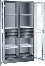 Flügeltürschrank mit 6 Verstellböden, 6 Schubladen, 2 Auszugböden, 1 Trennwand Produktbild img2 L