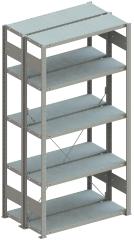 Steckregal META CLIP, Fachlast 150 kg, doppelseitig, verzinkt Produktbild img3 L