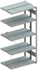 Steckregal META CLIP, Fachlast 150 kg, doppelseitig, verzinkt Produktbild img4 L